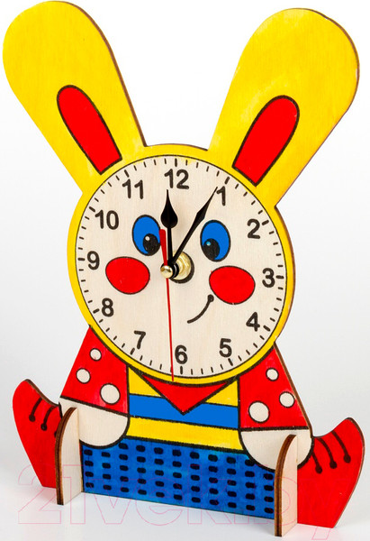 Изображение товара Набор для творчества Десятое королевство Деревянные часы своими руками. Зайчонок / 01960