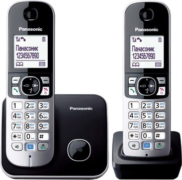 Изображение товара Беспроводной телефон Panasonic KX-TG6812 (черный)