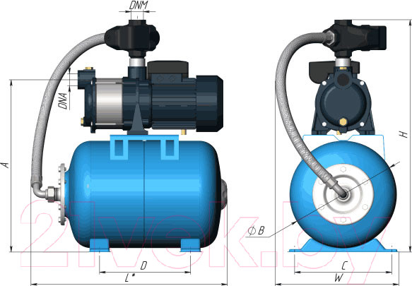 Изображение товара Насосная станция Unipump Auto MH 500A