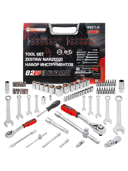 Изображение товара Универсальный набор инструментов ForceKraft FK-4821-5(16212)