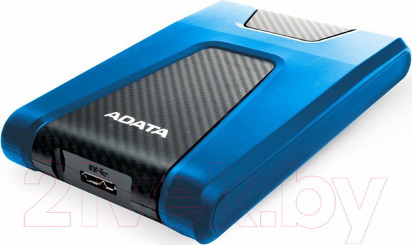 Изображение товара Внешний жесткий диск A-data DashDrive Durable HD650 1TB (AHD650-1TU31-CBL) (синий)