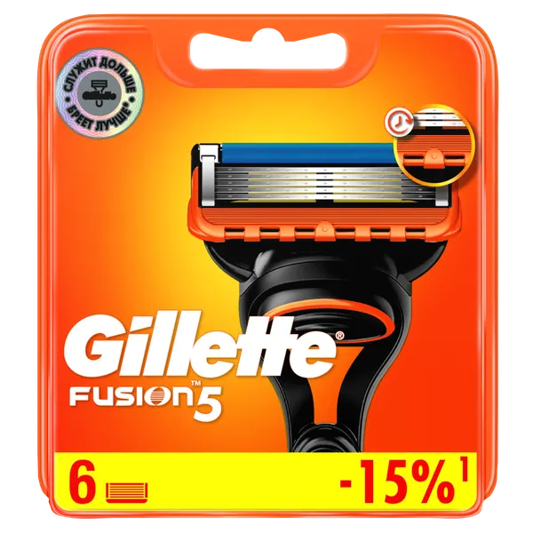 Изображение товара Набор сменных кассет Gillette Fusion (6шт)
