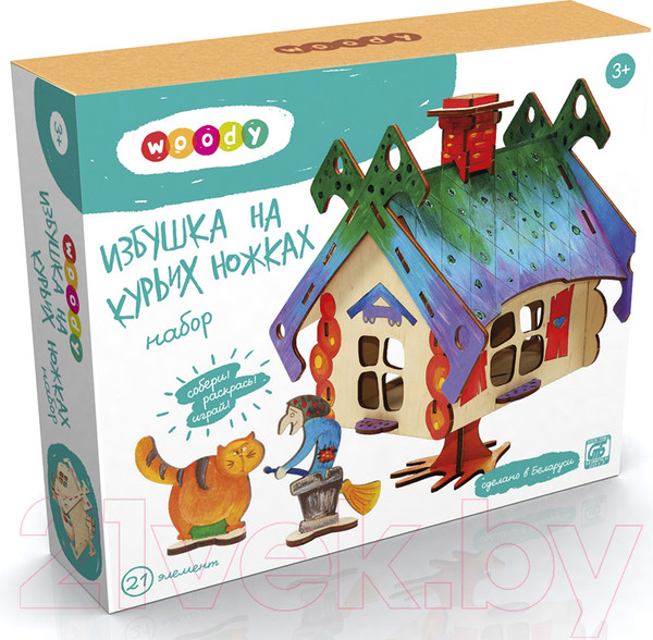 Изображение товара Кукольный домик Woody Избушка на курьих ножках / 00136