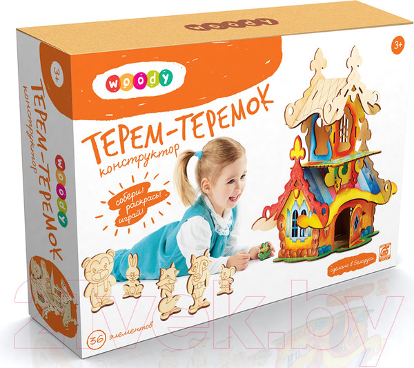 Изображение товара Кукольный домик Woody Терем-Теремок / 00150