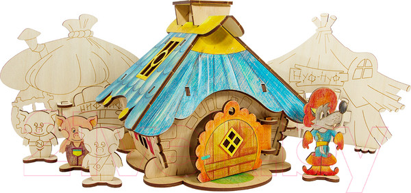 Изображение товара Развивающая игрушка Woody Три поросенка / 00570