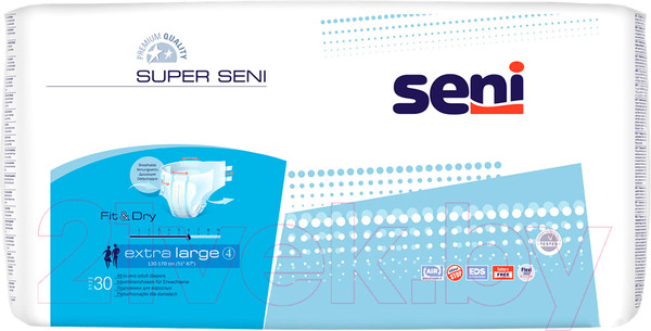 Изображение товара Подгузники для взрослых Seni Super Air Extra Large (30шт)