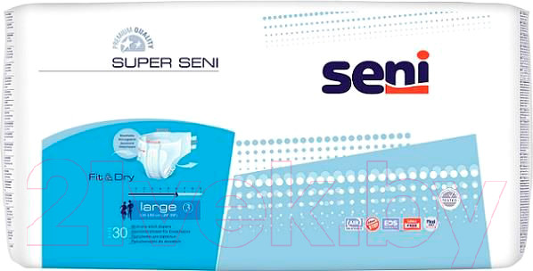 Изображение товара Подгузники для взрослых Seni Super Air Large (30шт)