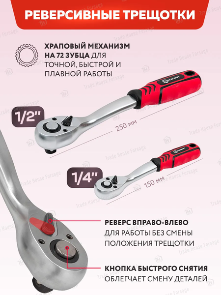 Изображение товара Универсальный набор инструментов ForceKraft FK-41082-5 (16211)