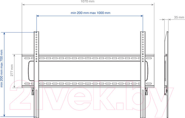 Изображение товара Кронштейн для телевизора Kromax Star PRO-111 (черный)