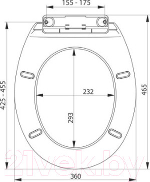 Изображение товара Сиденье для унитаза Bisk Snail 00509 (белый)