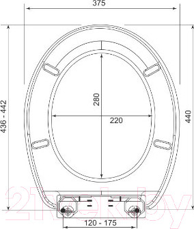 Изображение товара Сиденье для унитаза Bisk Smile 05581 (белый)