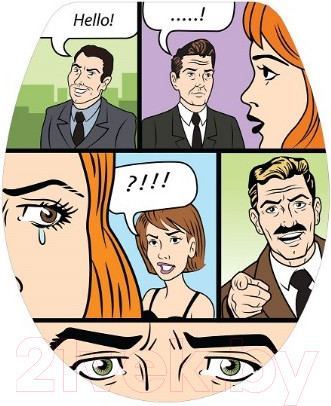 Изображение товара Сиденье для унитаза Bisk Yucca Foto 05832 (комикс)