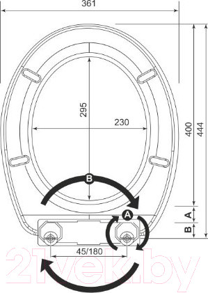 Изображение товара Сиденье для унитаза Bisk Yucca Foto 05832 (комикс)