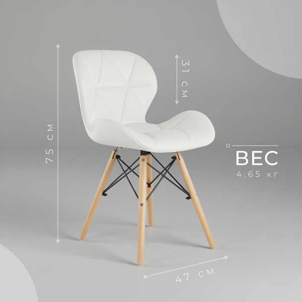 Изображение товара Стул Mio Tesoro Лацио SC-026 (белый/дерево)