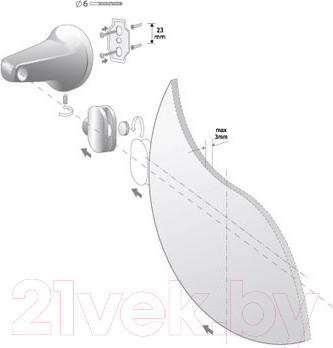 Изображение товара Крепление мебельное Bisk 00229