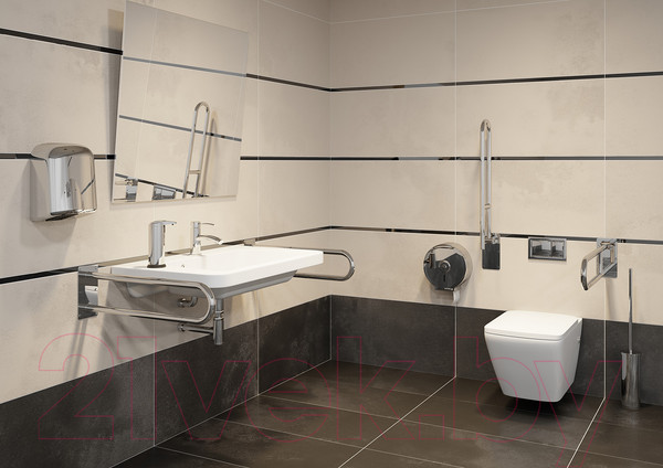 Изображение товара Поручень Bisk Pro 04787 (хром)