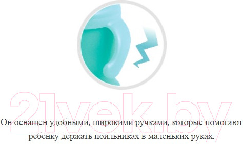 Изображение товара Поильник Canpol Смайлик с твердым носиком 12+ / 31/300 (200мл, голубой)