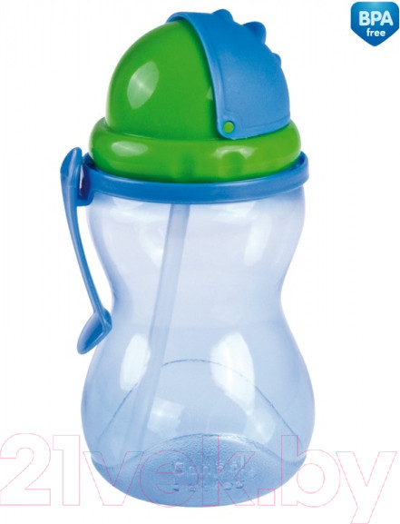 Изображение товара Поильник Canpol Со складывающейся трубочкой 12+ / 56/113 (370мл, голубой)