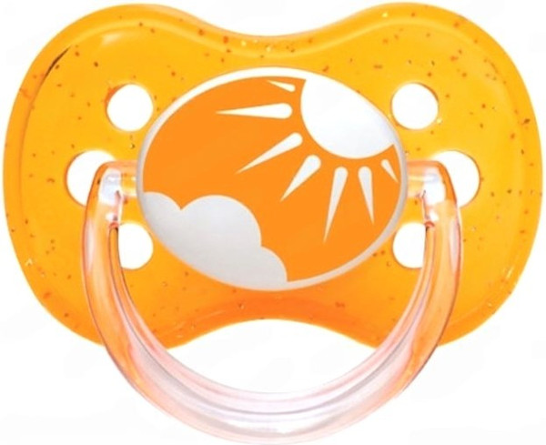 Изображение товара Пустышка Canpol Природа латексная круглая 6-18мес / 22/607 (оранжевый)