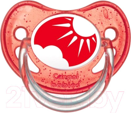 Изображение товара Пустышка Canpol Природа силиконовая анатомическая 6-18мес / 22/507 (красный)