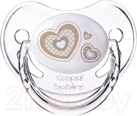 Изображение товара Пустышка Canpol Newborn Baby силиконовая анатомическая 6-18мес / 22/566 (бежевый)