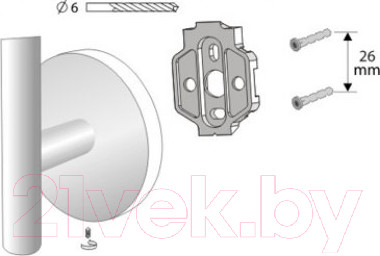Изображение товара Держатель для туалетной бумаги Bisk 72092