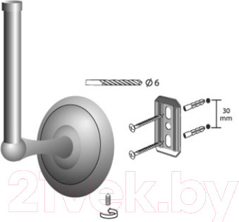 Изображение товара Держатель для туалетной бумаги Bisk 00404