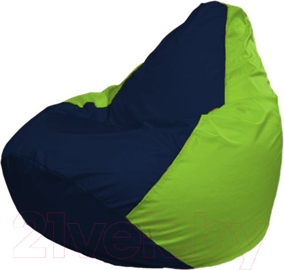 Изображение товара Бескаркасное кресло Flagman Груша Мега XXXL Г3.1-43 (темно-синий/салатовый)