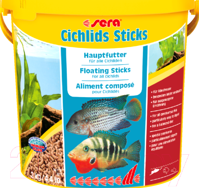 Изображение товара Корм для рыб Sera Cichlids Sticks 220