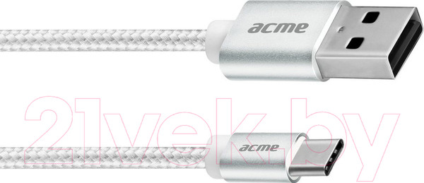 Изображение товара Кабель Acme CB2041S (1м, серебристый)