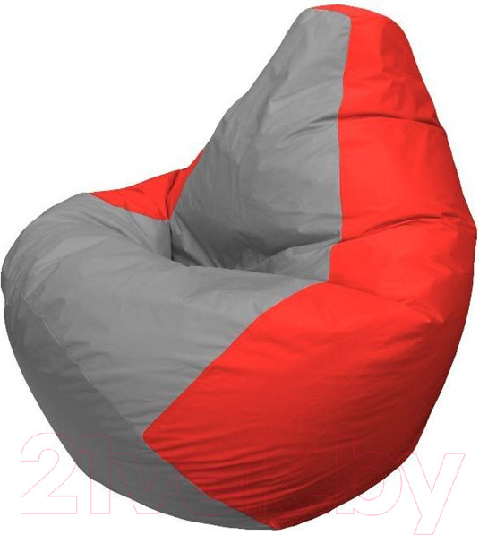 Изображение товара Бескаркасное кресло Flagman Груша Макси XXL Г2.1-332 (серый/красный)