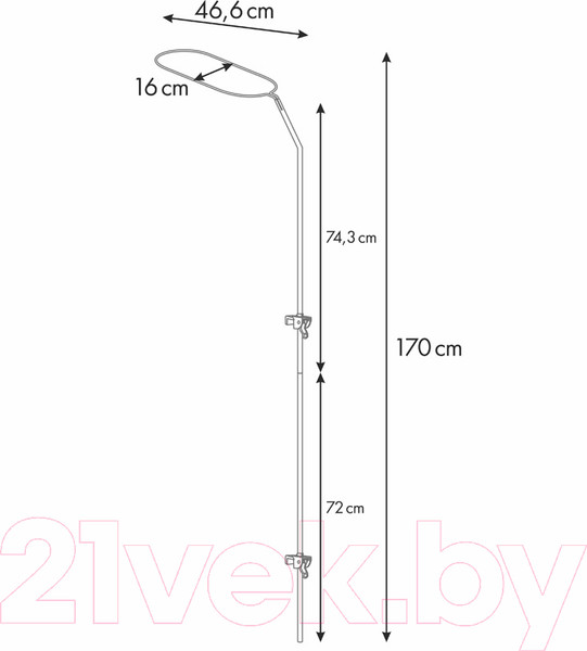 Изображение товара Крепление для балдахина в кроватку Фея Длинная