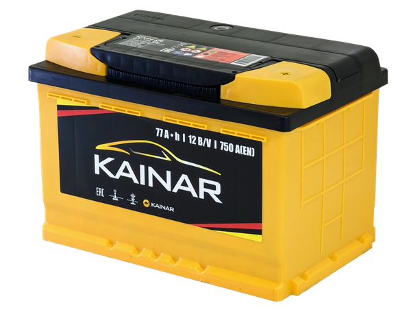 Изображение товара Автомобильный аккумулятор Kainar R+ / 077 11 20 02 0121 10 11 0 L (77 А/ч)