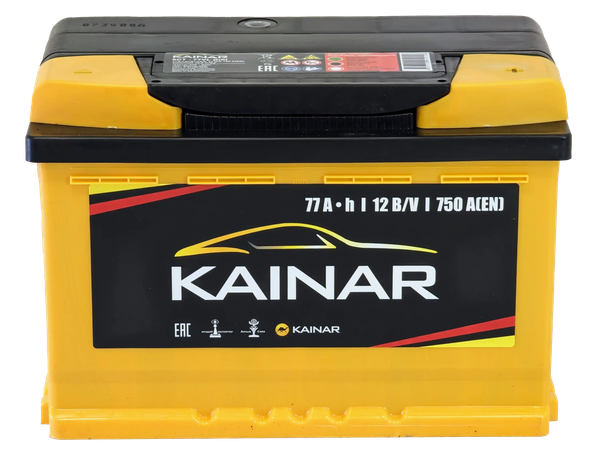Изображение товара Автомобильный аккумулятор Kainar R+ / 077 11 20 02 0121 10 11 0 L (77 А/ч)