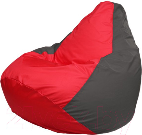 Изображение товара Бескаркасное кресло Flagman Груша Мега XXXL Г3.1-170 (красный/темно-серый)