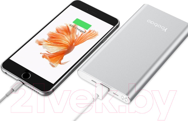 Изображение товара Портативное зарядное устройство Yoobao Air A1 (серебристый)