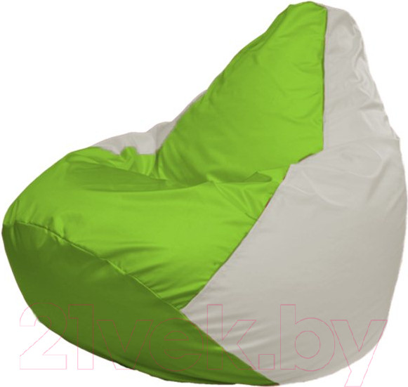 Изображение товара Бескаркасное кресло Flagman Груша Мега XXXL Г3.1-183 (салатовый/белый)