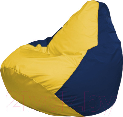 Изображение товара Бескаркасное кресло Flagman Груша Мега XXXL Г3.1-248 (желтый/темно-синий)