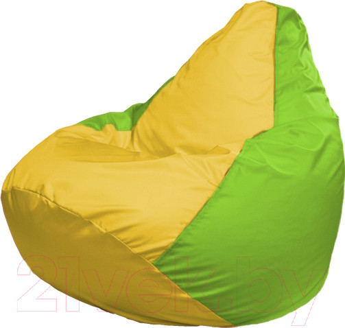Изображение товара Бескаркасное кресло Flagman Груша Мега XXXL Г3.1-256 (желтый/салатовый)