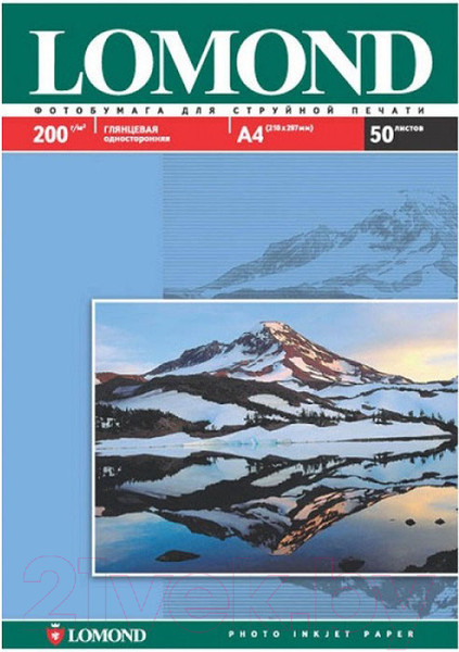 Изображение товара Фотобумага Lomond А3, 200 г/м, 50 л. / 0102024 (глянцевая)