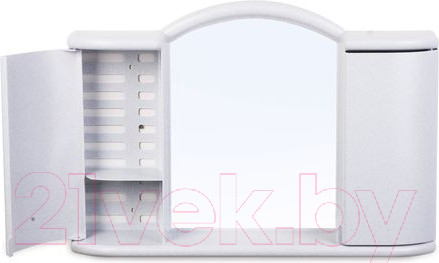 Изображение товара Шкаф с зеркалом для ванной Berossi Арго АС 11904000 (белый мрамор)