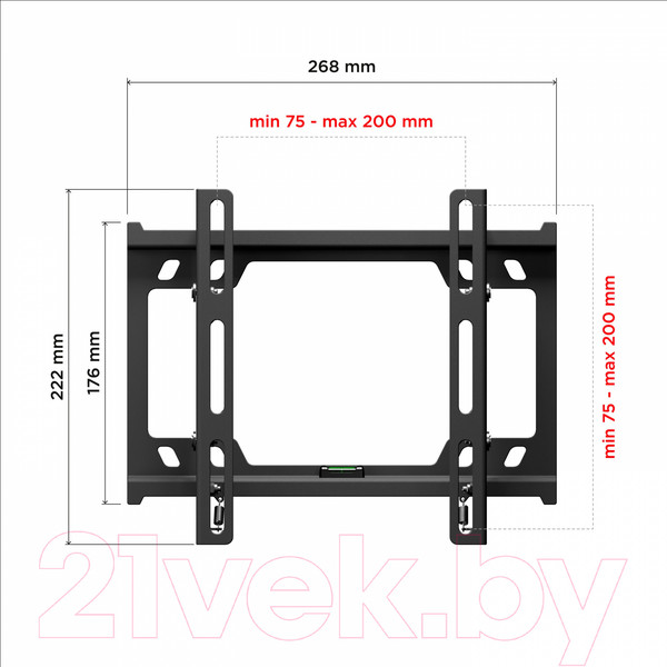 Изображение товара Кронштейн для телевизора Holder LCD-T2627-B