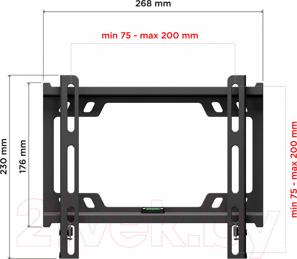 Изображение товара Кронштейн для телевизора Holder LCD-F2617-B