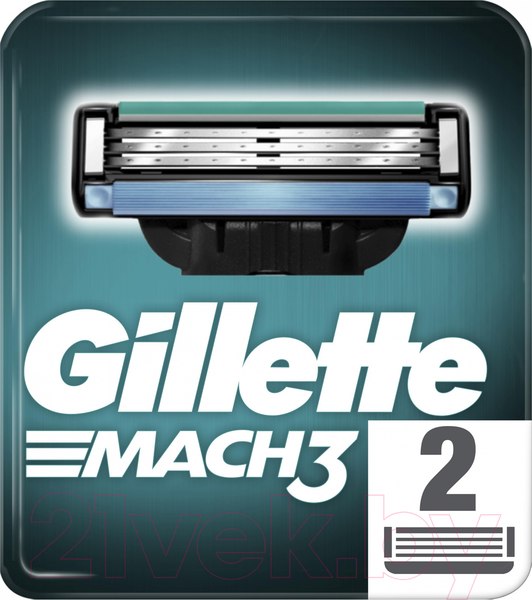 Изображение товара Набор сменных кассет Gillette Mach3 (2шт)