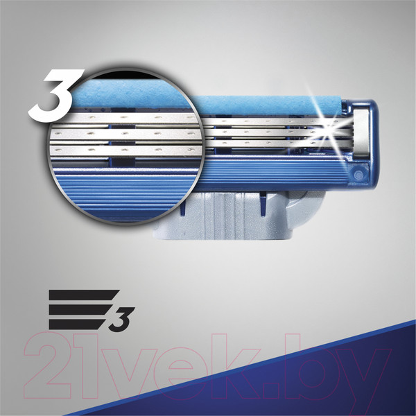 Изображение товара Набор сменных кассет Gillette Mach3 Turbo (2шт)