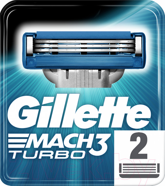 Изображение товара Набор сменных кассет Gillette Mach3 Turbo (2шт)
