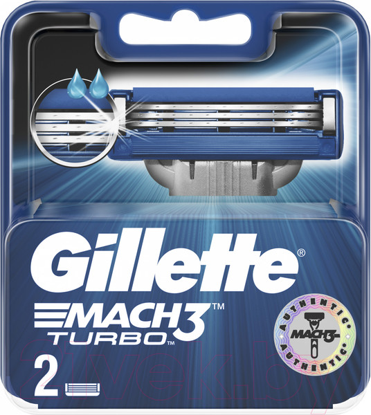 Изображение товара Набор сменных кассет Gillette Mach3 Turbo (2шт)