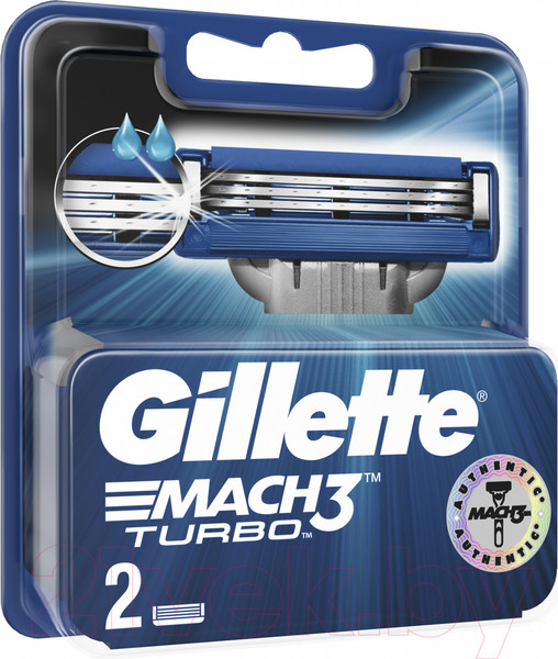 Изображение товара Набор сменных кассет Gillette Mach3 Turbo (2шт)