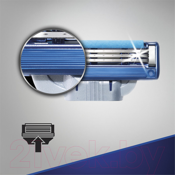 Изображение товара Набор сменных кассет Gillette Mach3 Turbo (2шт)