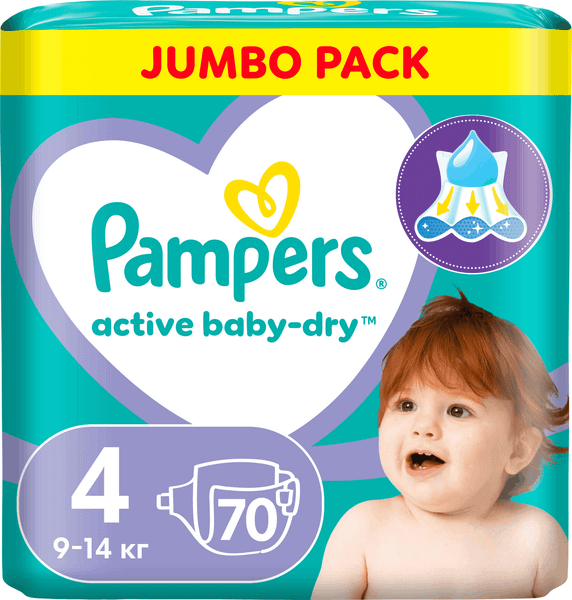 Изображение товара Подгузники детские Pampers Active Baby-Dry 4 Maxi (70шт)
